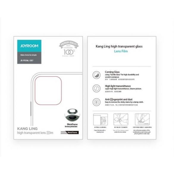 Apple iPhone 11 Joyroom JR-PF096 Film de protecție din sticlă pentru cameră metalică 3D - auriu