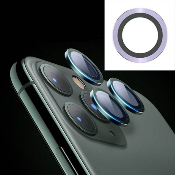 Apple iPhone 11 Joyroom JR-PF096 Film de protecție din sticlă pentru cameră metalică 3D - violet