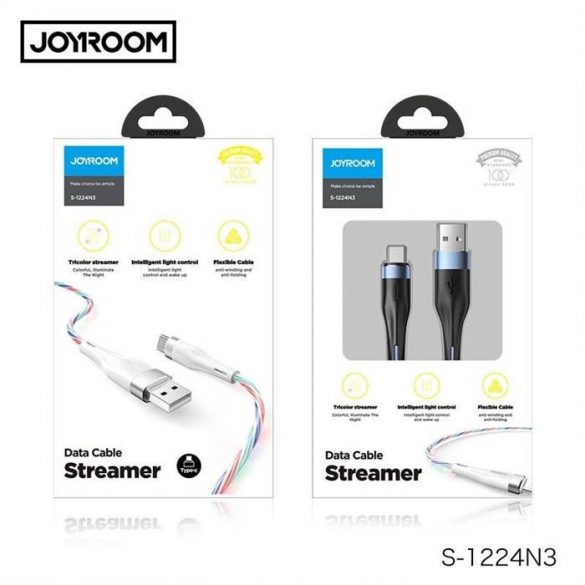 Cablu de date Joyroom S-1224N3 Streamer Micro USB 1.2M - negru