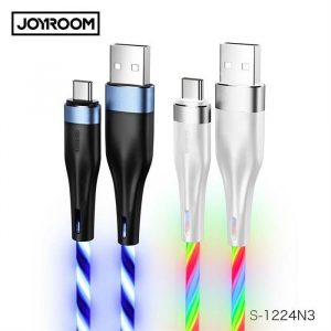 Cablu de date Joyroom S-1224N3 Streamer Micro USB 1.2M - alb