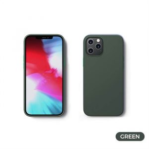 Apple iPhone 12 Mini JOYROOM JR-BP798 Husă spate din silicon lichid - verde închis