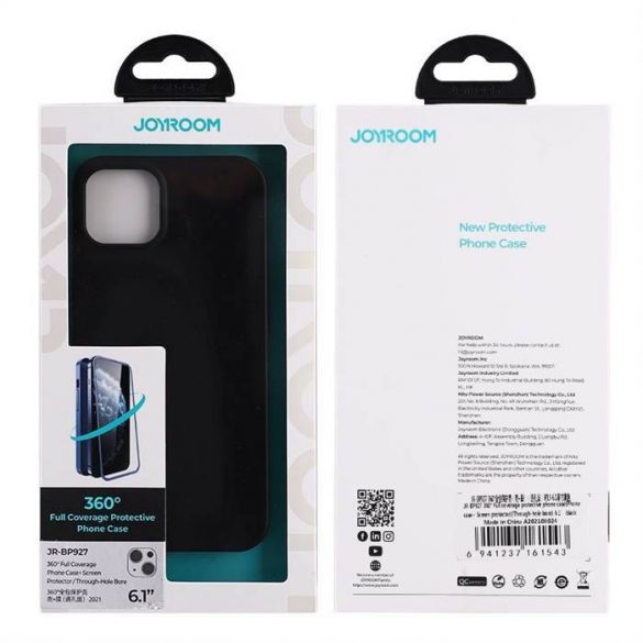 Apple iPhone 13 JOYROOM JR-BP927 360 Full Cover Spate - Negru