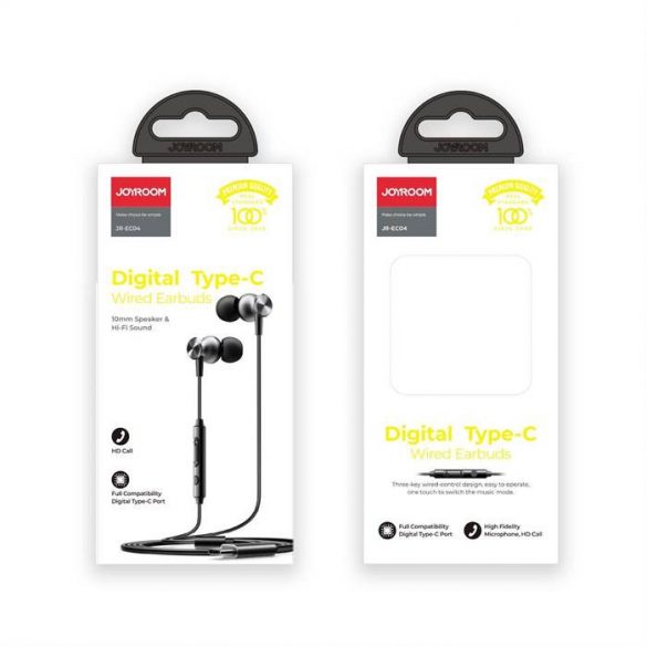 Căști Joyroom JR-EC04 USB Digital Type-C - Argintiu