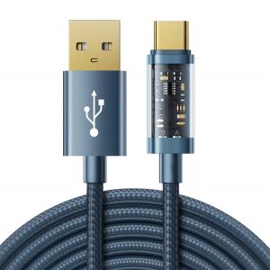 Cablu de date Joyroom S-UC027A12 3,0 A USB tip C 1,2 m - albastru