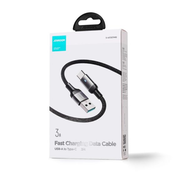 Cablu de date Joyroom S-UC027A10 2,4A USB Type-C 3M - negru