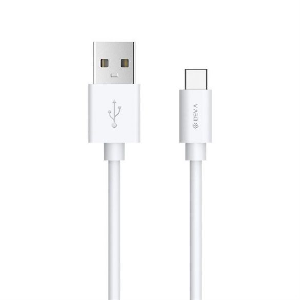 Cablu de date DEVIA EC082 Smart USB Type-C 1M - Alb