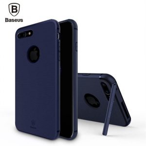 Husă din spate pentru Apple iPhone 7 Baseus Hidden Bracket - Albastru