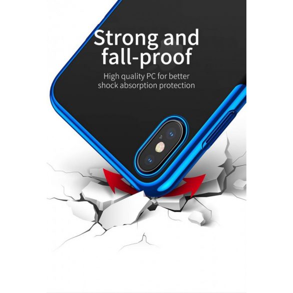 Husa din spate cu sclipici pentru Apple iPhone XS Max Baseus - neagra