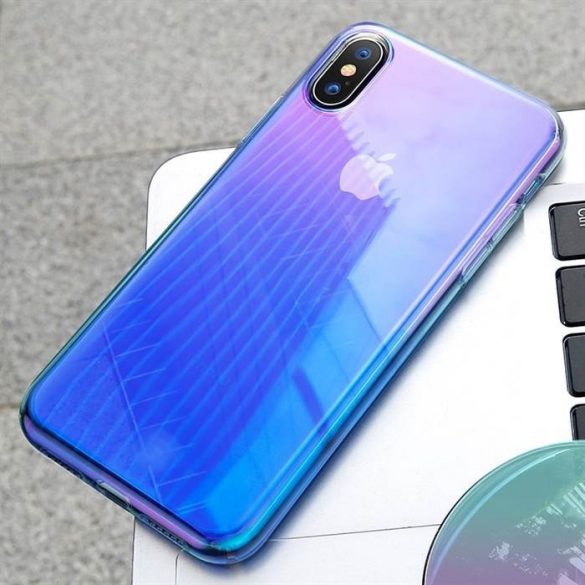 Apple iPhone X/XS Baseus Glow Husă Husă spate - Albastru