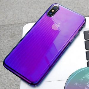 Husa din spate pentru husa Baseus Glow Apple iPhone XS Max - neagra