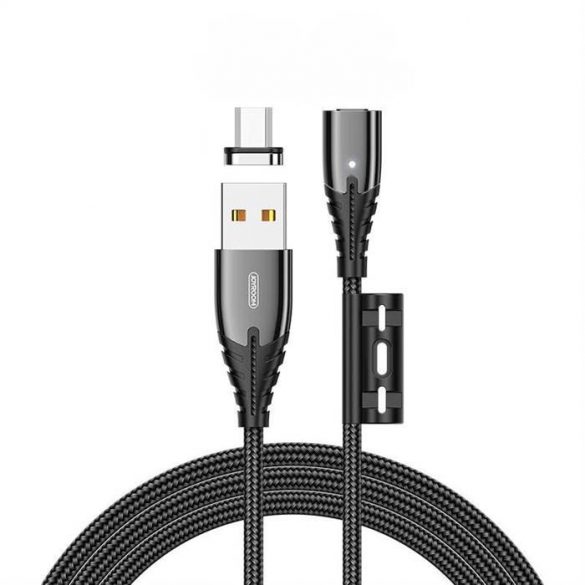 Cablu magnetic de date Joyroom S-M408 3A Micro USB 1.2M - negru