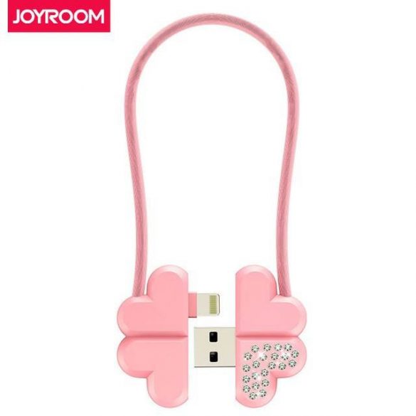 Cablu de date Joyroom S-L125 Lucky Clover Lightning 0,2M - roz