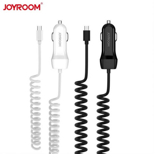 Joyroom UP-522AL Micro USB 2.1A + 1xUSB încărcător auto - alb