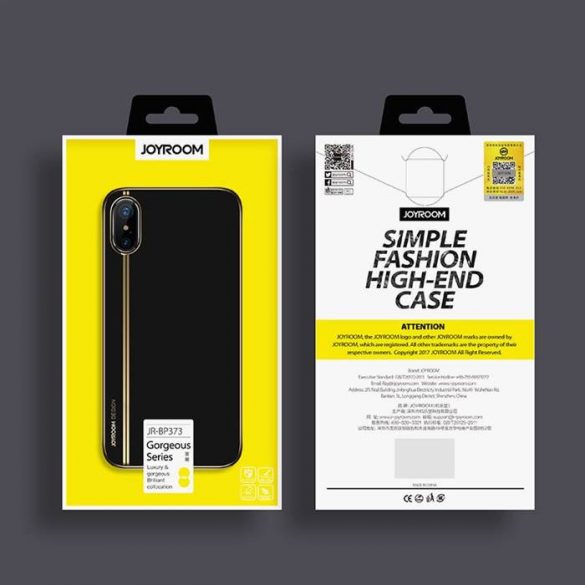 Apple iPhone X JOYROOM JR-BP373 Gorgeus TPU - Negru