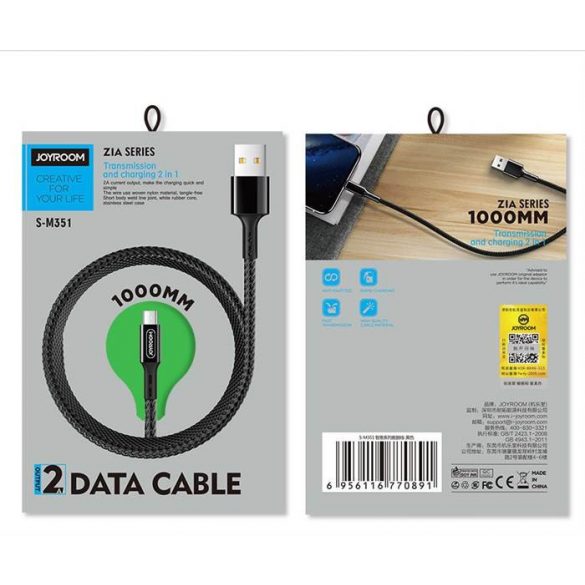 Cablu de date Joyroom S-M351 QC Fast Micro USB 1M - auriu