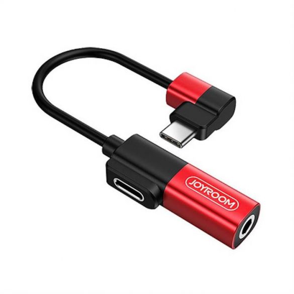 Adaptor audio și încărcător JOYROOM S-M361 Elf 4-1 USB Type-C - roșu