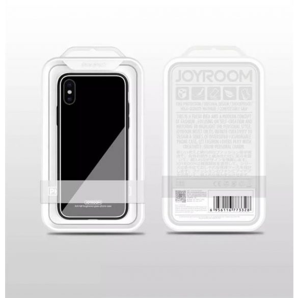 Husă din spate din sticlă de cristal Apple iPhone XS JOYROOM JR-BP519 - roșu