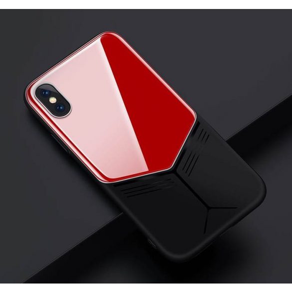 Husă din sticlă Apple iPhone XS JOYROOM JR-BP499 - roșu