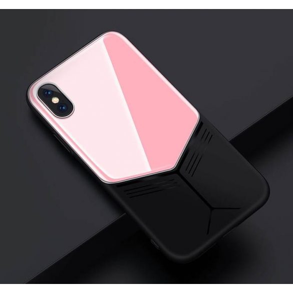 Husă din sticlă Apple iPhone XS JOYROOM JR-BP499 - Roz