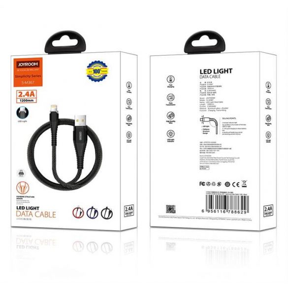 Cablu de date Joyroom S-M367 Simplicity Micro USB 1,2 M - negru