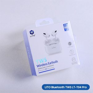 Căști Lito T04 Pro TWS Bluetooth 6.1 - alb