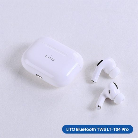 Căști Lito T04 Pro TWS Bluetooth 6.1 - alb