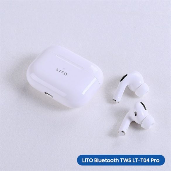 Căști Lito T04 Pro TWS Bluetooth 6.1 - alb