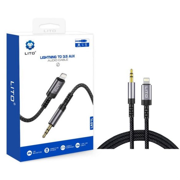 Lito LA01 1M cablu audio Lightning - negru