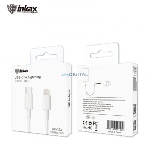 Cablu de date INKAX CK-123 PD Lightning 3.1A 1M - Alb