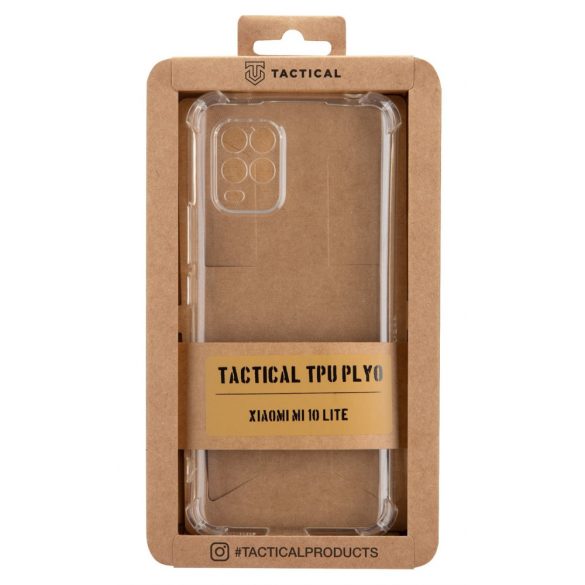 Husă din TPU TACTICAL Plyo pentru Apple iPhone 12 Pro Max - Transparentă