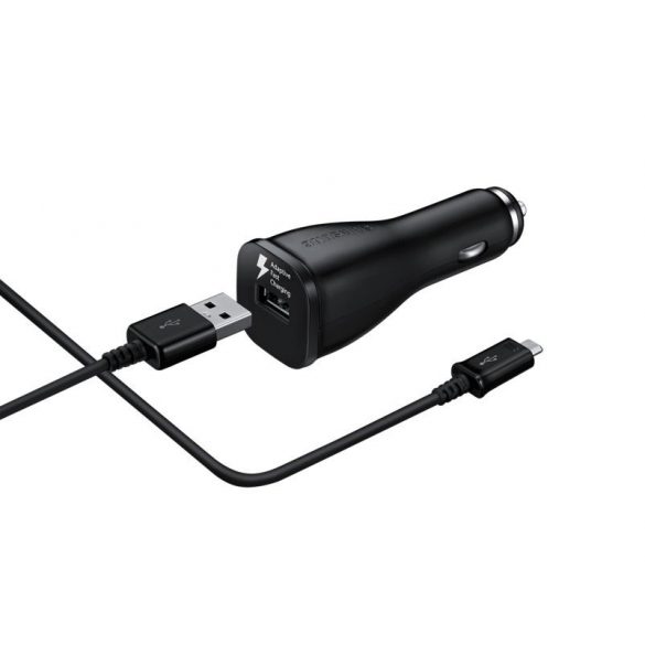 Samsung EP-LN915CBEGWW 15W Adaptor pentru încărcător auto adaptiv + cablu de date USB Type-C - Negru