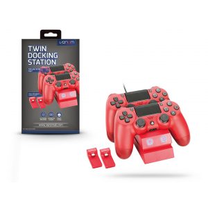 Venom VS2739 PS4 roșu „Magma Red” stație de încărcare dublă