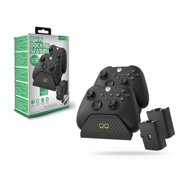 Venom VS2881 Xbox Series S/X&One negru stație de încărcare dublă + 2 baterii